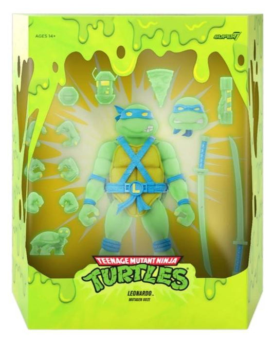 SUPER7 - TMNT ULTIMATES LEONARDO MUTAGEN OOZE GLOW FIGURE