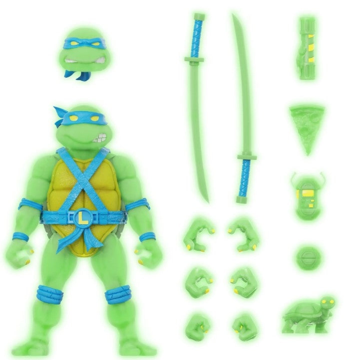 SUPER7 - TMNT ULTIMATES LEONARDO MUTAGEN OOZE GLOW FIGURE