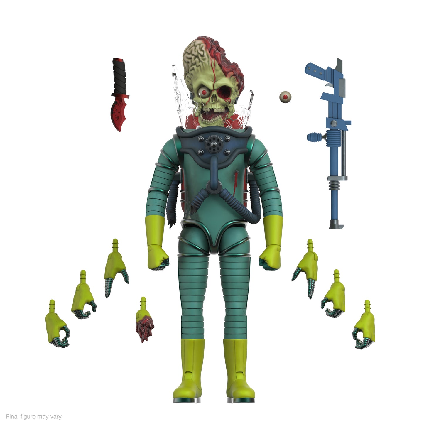 SUPER7 - ULTIMATES MARS ATTACKS MARTIAN SMASHING THE ENEMY WAVE 1 - ACTION FIGURE