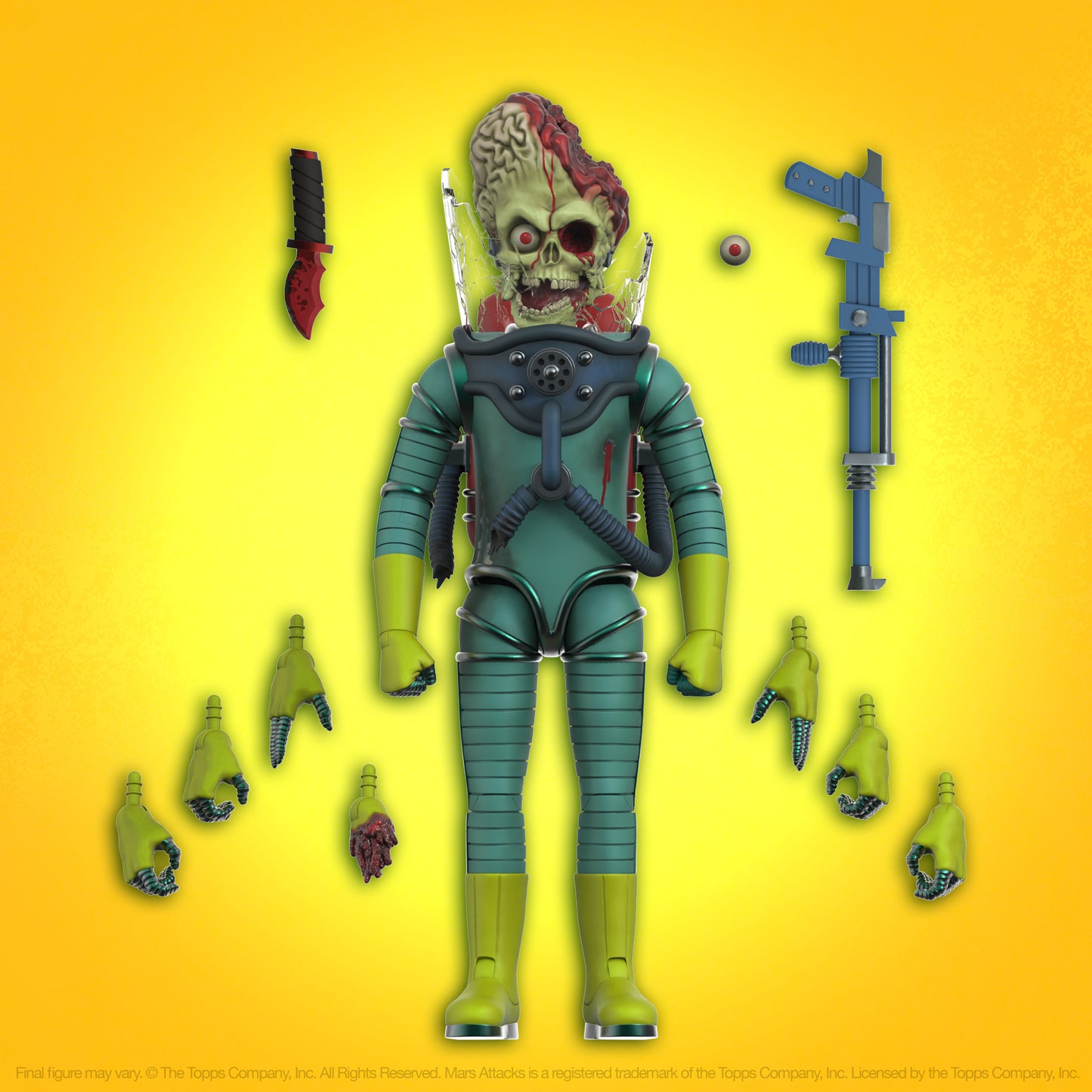 SUPER7 - ULTIMATES MARS ATTACKS MARTIAN SMASHING THE ENEMY WAVE 1 - ACTION FIGURE