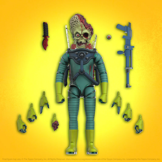 SUPER7 - ULTIMATES MARS ATTACKS MARTIAN SMASHING THE ENEMY WAVE 1 - ACTION FIGURE