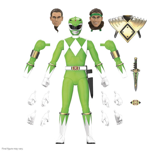 SUPER7 - ULTIMATES MMPR GREEN RANGER GLOW WAVE 5 ACTION FIGURE
