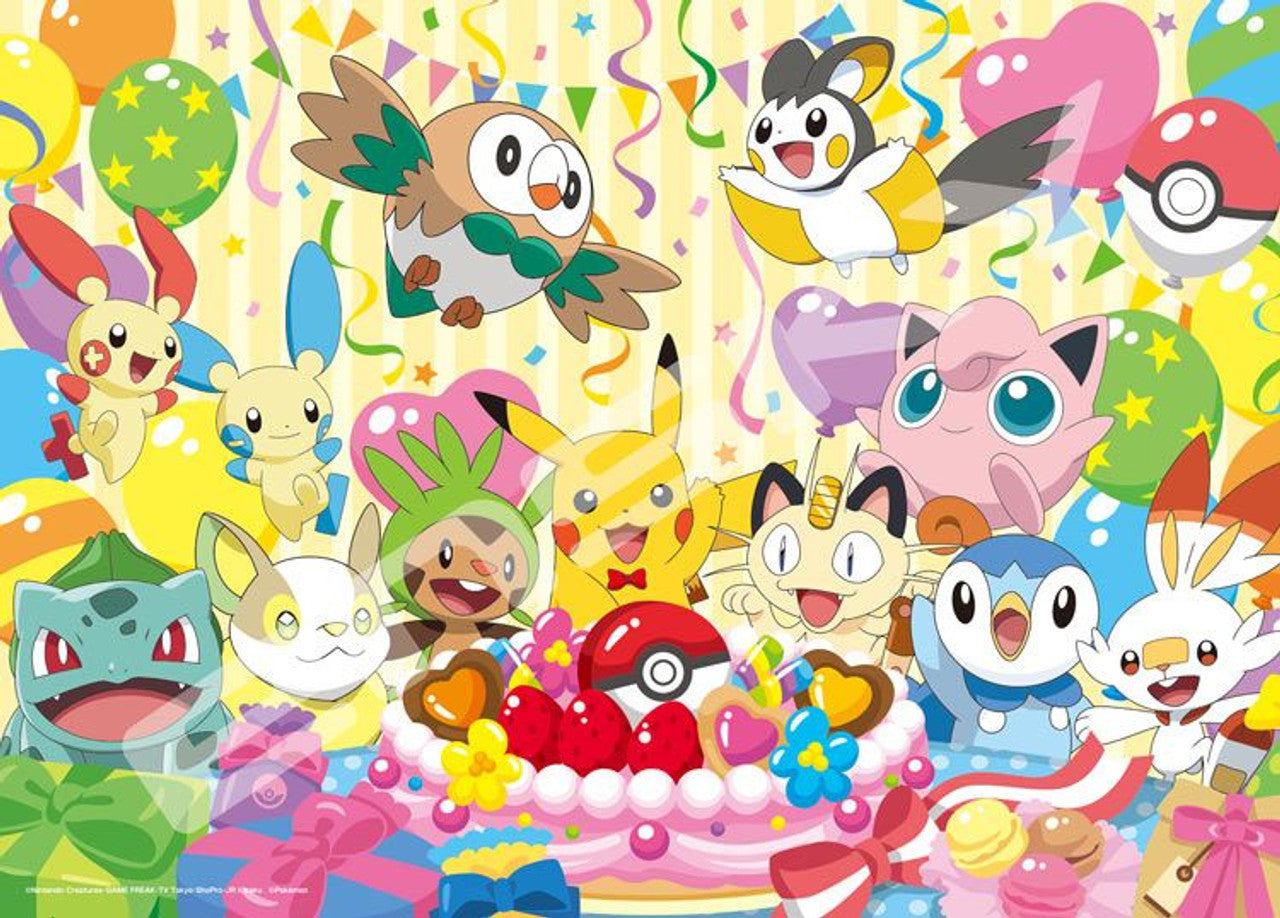 POKEMON LETS EAT TOGETHER CELEBRATION CAKE 500PC PUZZLE