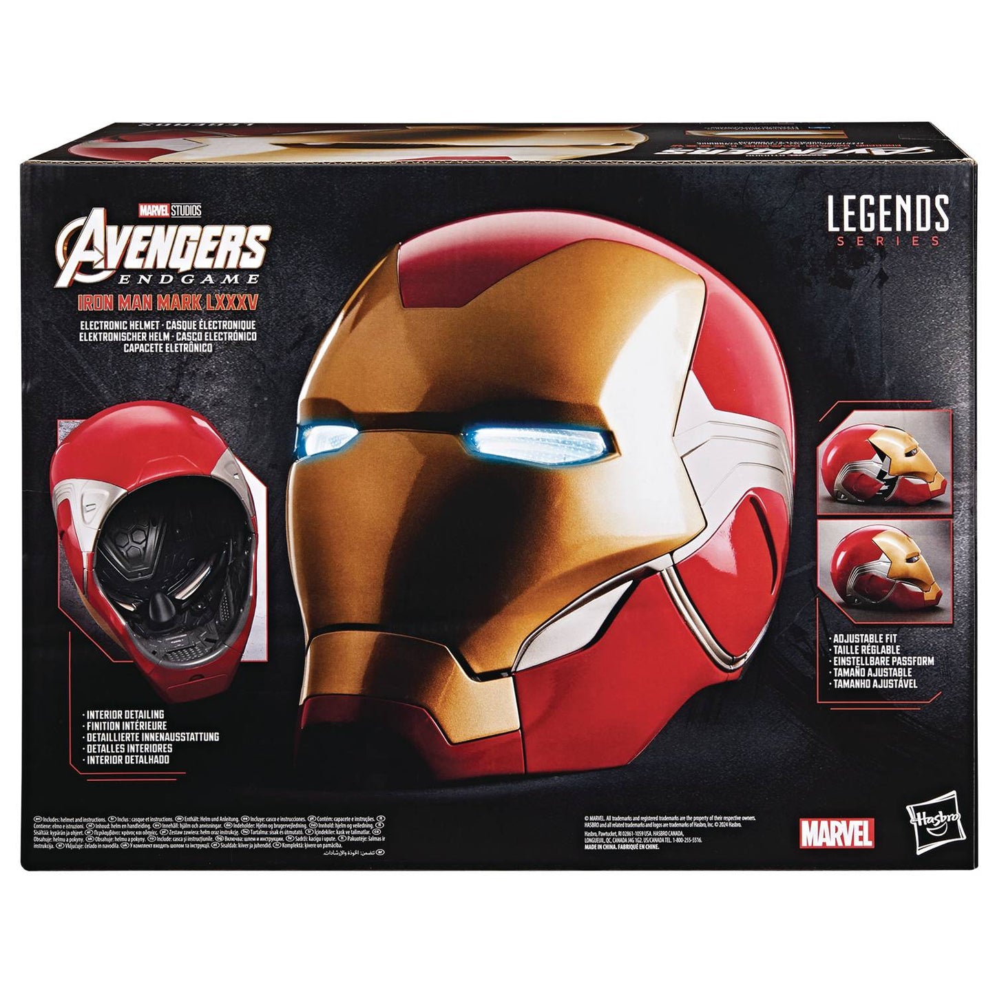 Avengers: Endgame Marvel Legends Iron Man Mark LXXXV 1:1 Scale Wearable Electronic Helmet ( Mark 85)