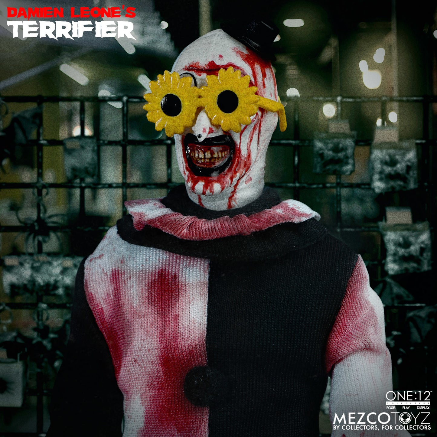 TERRIFIER - MEZCO ONE 12 COLLECTIVE - ART THE CLOWN DELUXE EDITION ACTION FIGURE (PREORDER)