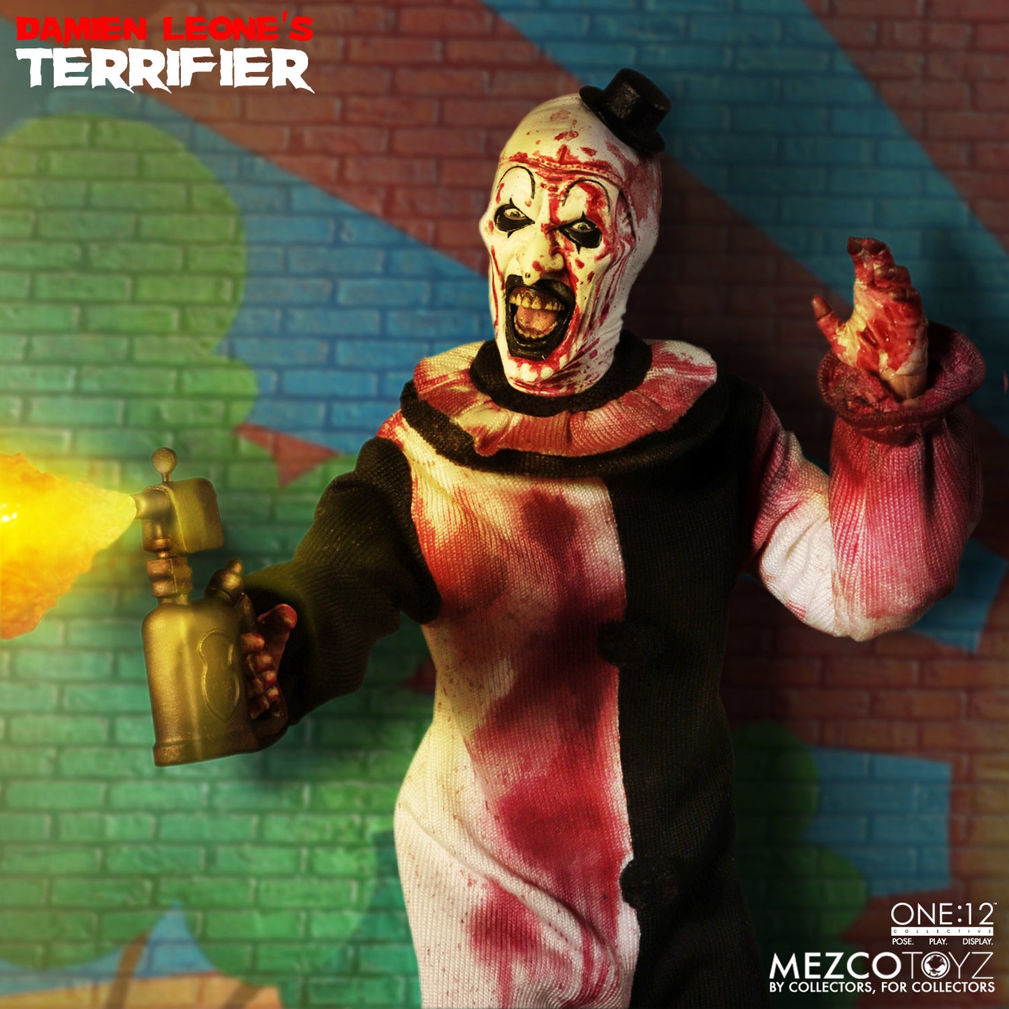 TERRIFIER - MEZCO ONE 12 COLLECTIVE - ART THE CLOWN DELUXE EDITION ACTION FIGURE (PREORDER)