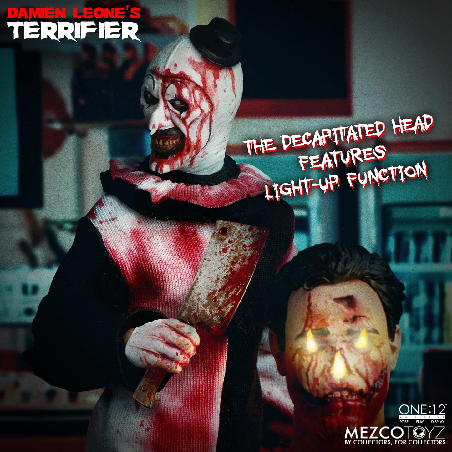 TERRIFIER - MEZCO ONE 12 COLLECTIVE - ART THE CLOWN DELUXE EDITION ACTION FIGURE (PREORDER)