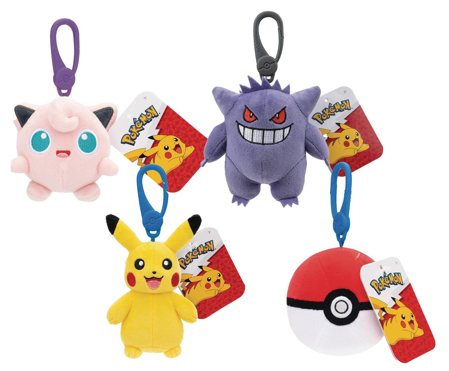 Pokémon 3-1/2in Keychain Plush (Style Varies) Jazwares