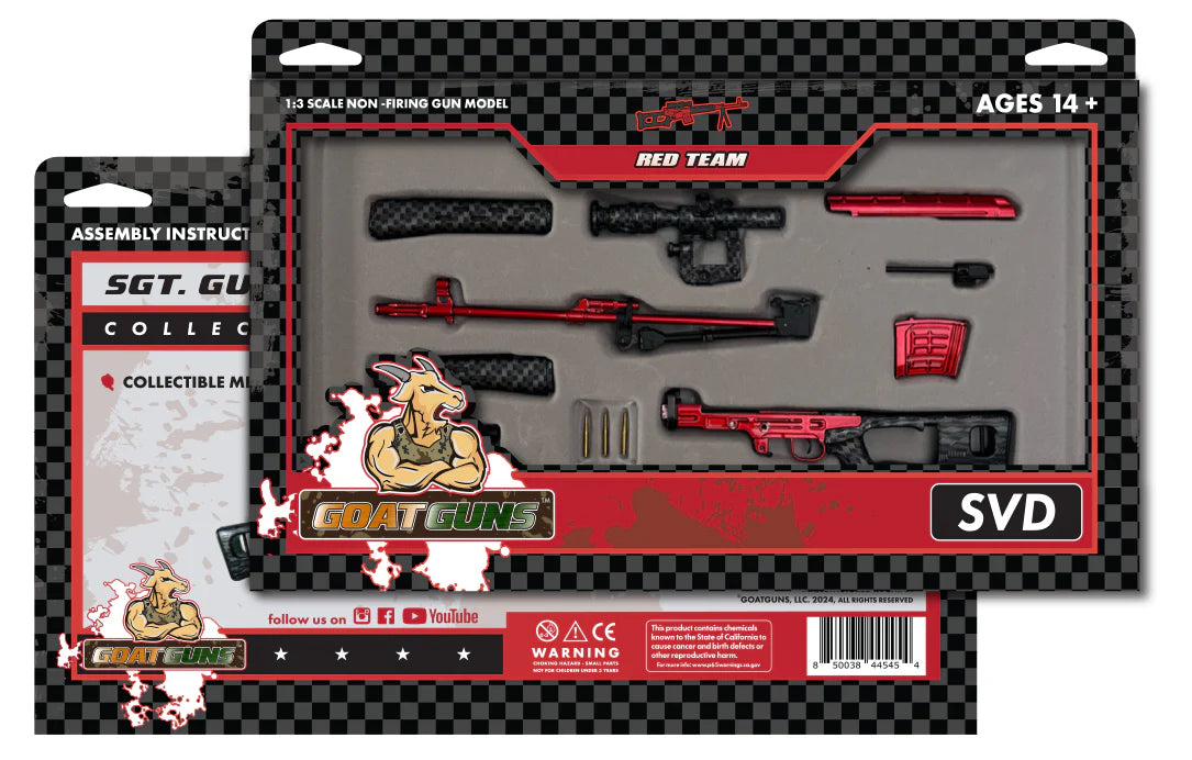 Miniature SVD Die Cast Model Kit - (Red Team SVD Special Edition)