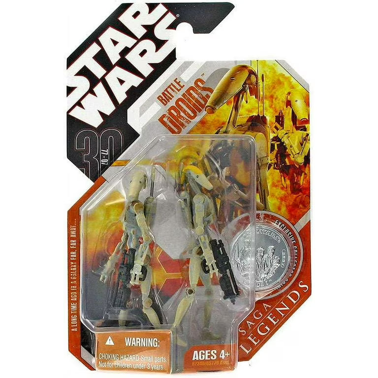 Star Wars - Saga Legends (30th Anniversary) - Battle Droids Action Figure - 2007