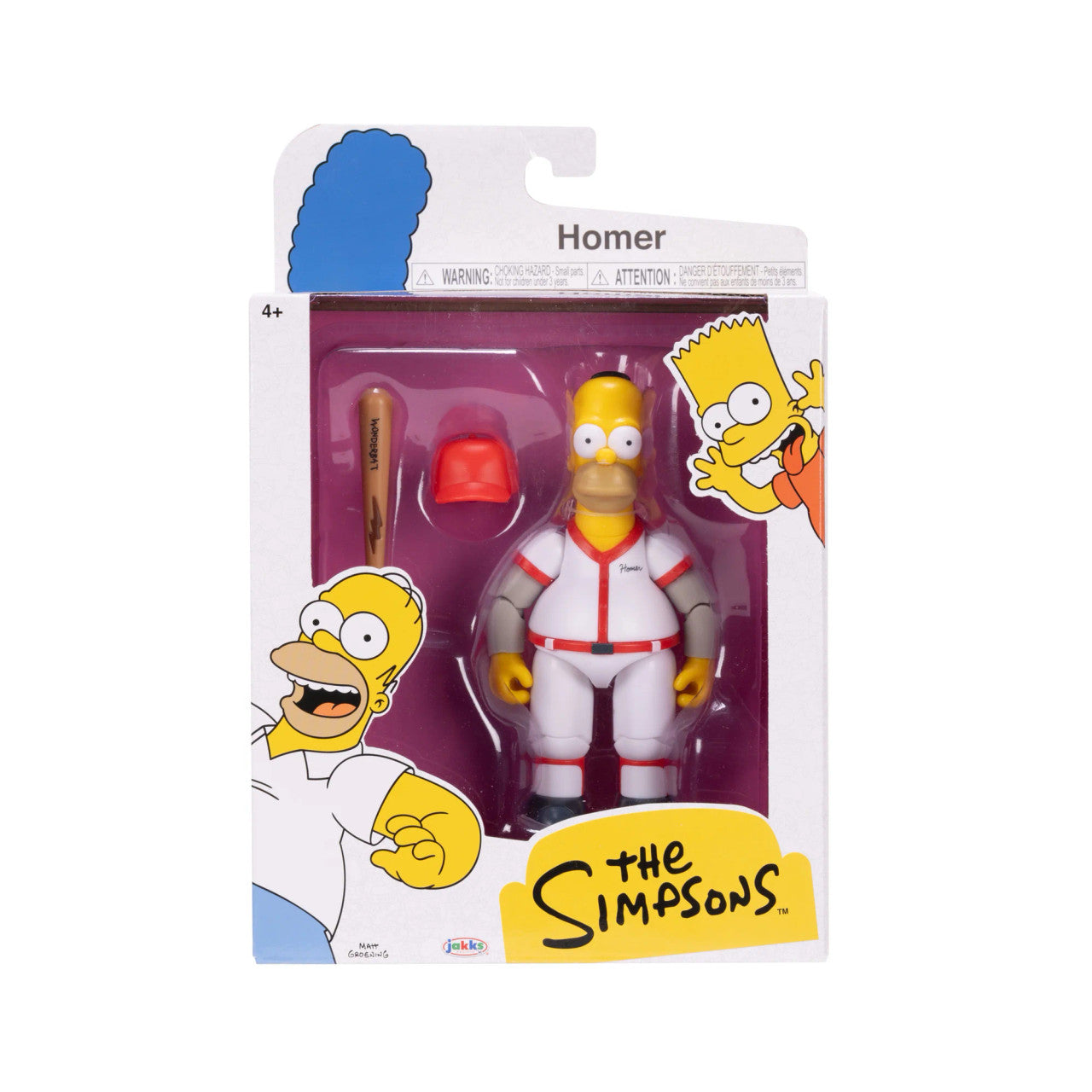 The Simpsons - Homer (Baseball Uniform) 5" Figure - Wave 3