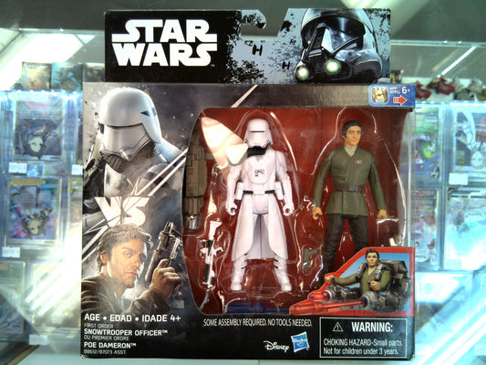 Hasbro - Star Wars - Rogue One - 3.75in - Snowtrooper Officer & Poe Dameron