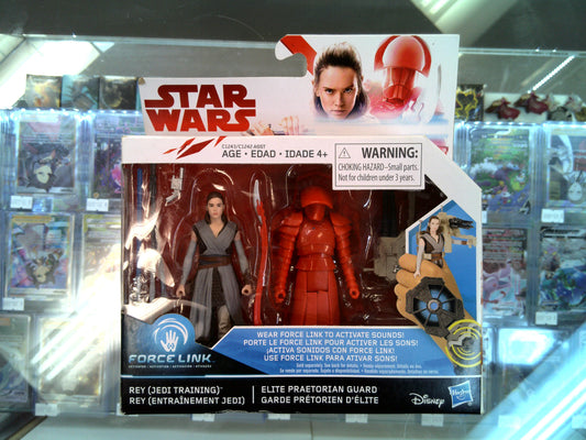 Hasbro - Star Wars - Force Links - 3.75in - Rey (Jedi Training) / Elite Praetorian Guard