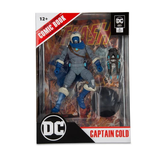 Captain Cold w/The Flash Comic (DC Page Punchers) 7" Gold Label Figure McFarlane Toys Store Exclusive