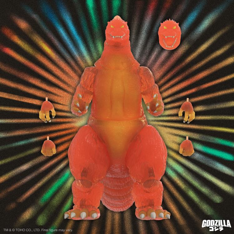 Godzilla vs. Destoroyah ULTIMATES! Blazing Godzilla (1200º Clear Orange) Action Figure