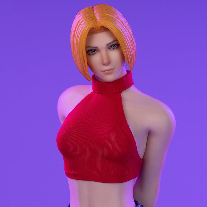 Tunshi Studio - The King Of Fighters'97 - Blue Mary Action Figure 1/6 (OPEN BOX)