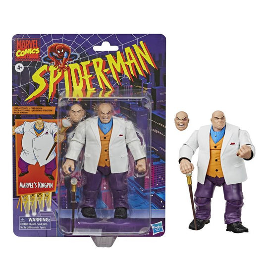 Marvel Legends Retro Spider-Man Series - Kingpin - 6in Scale Action Figure