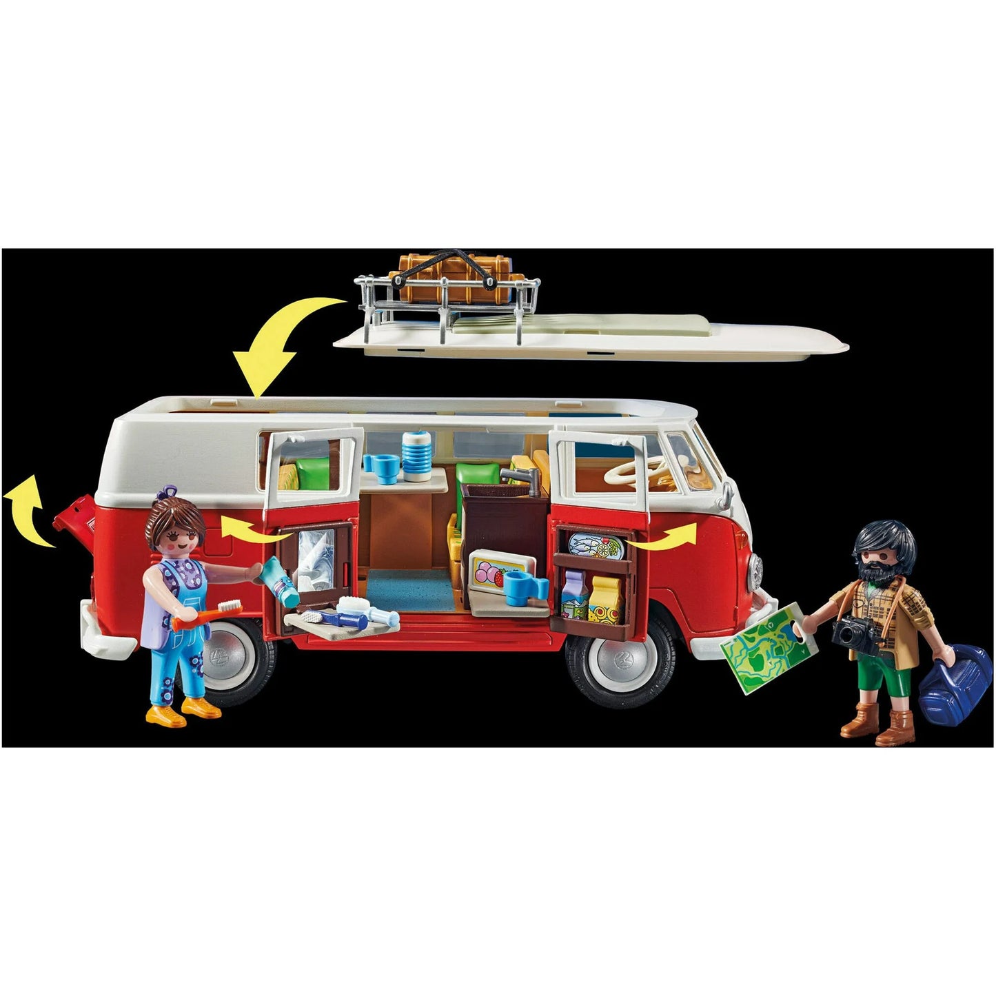 Playmobil - Volkswagen T1 Camping Bus - 74pcs - 70176