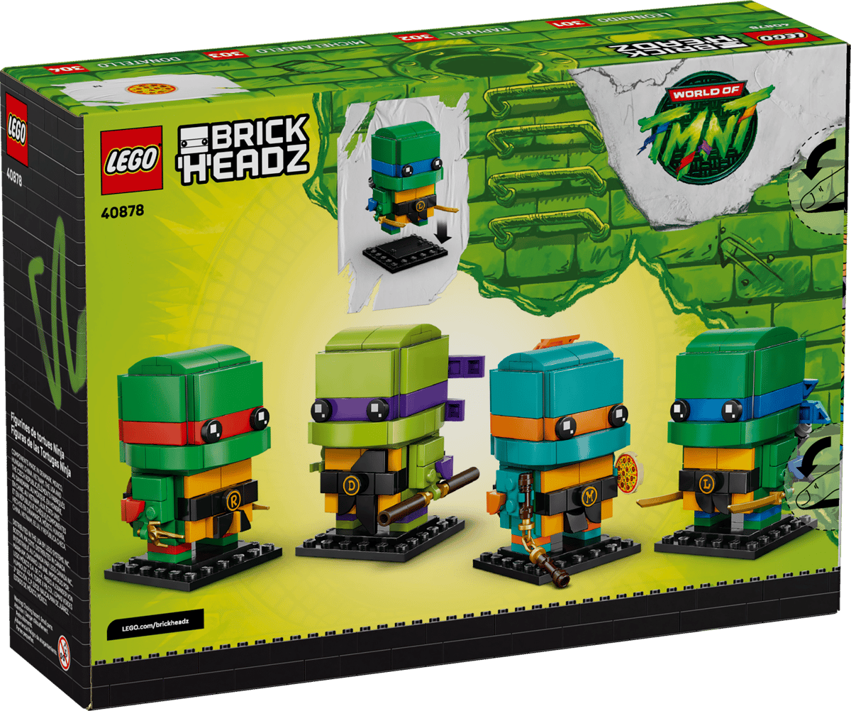 LEGO BRICK HEADZ - Teenage Mutant Ninja Turtles Figures - 40878