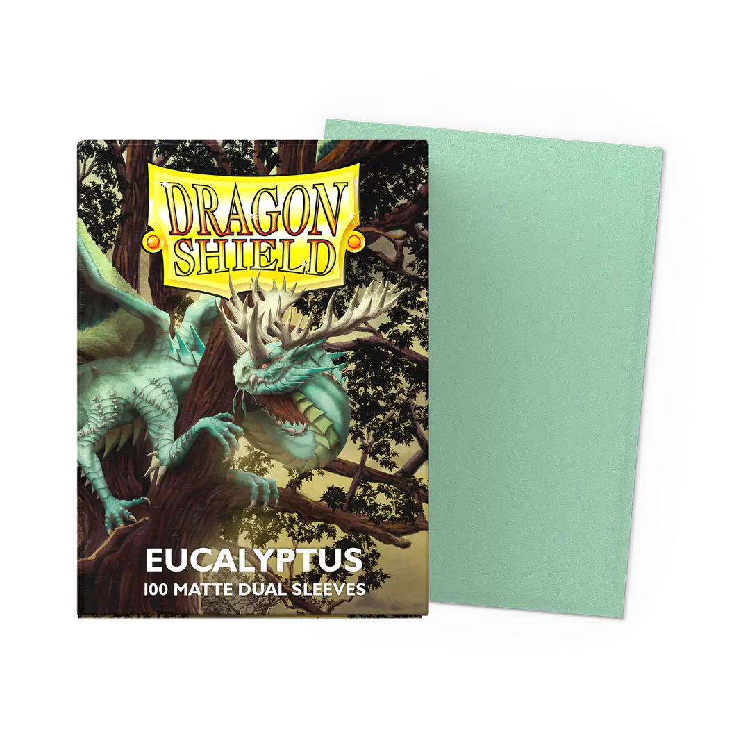 Dragon Shield -  Dual Matte Standard Sleeves - Eucalyptus (100-Pack) - Dragon Shield Card Sleeves