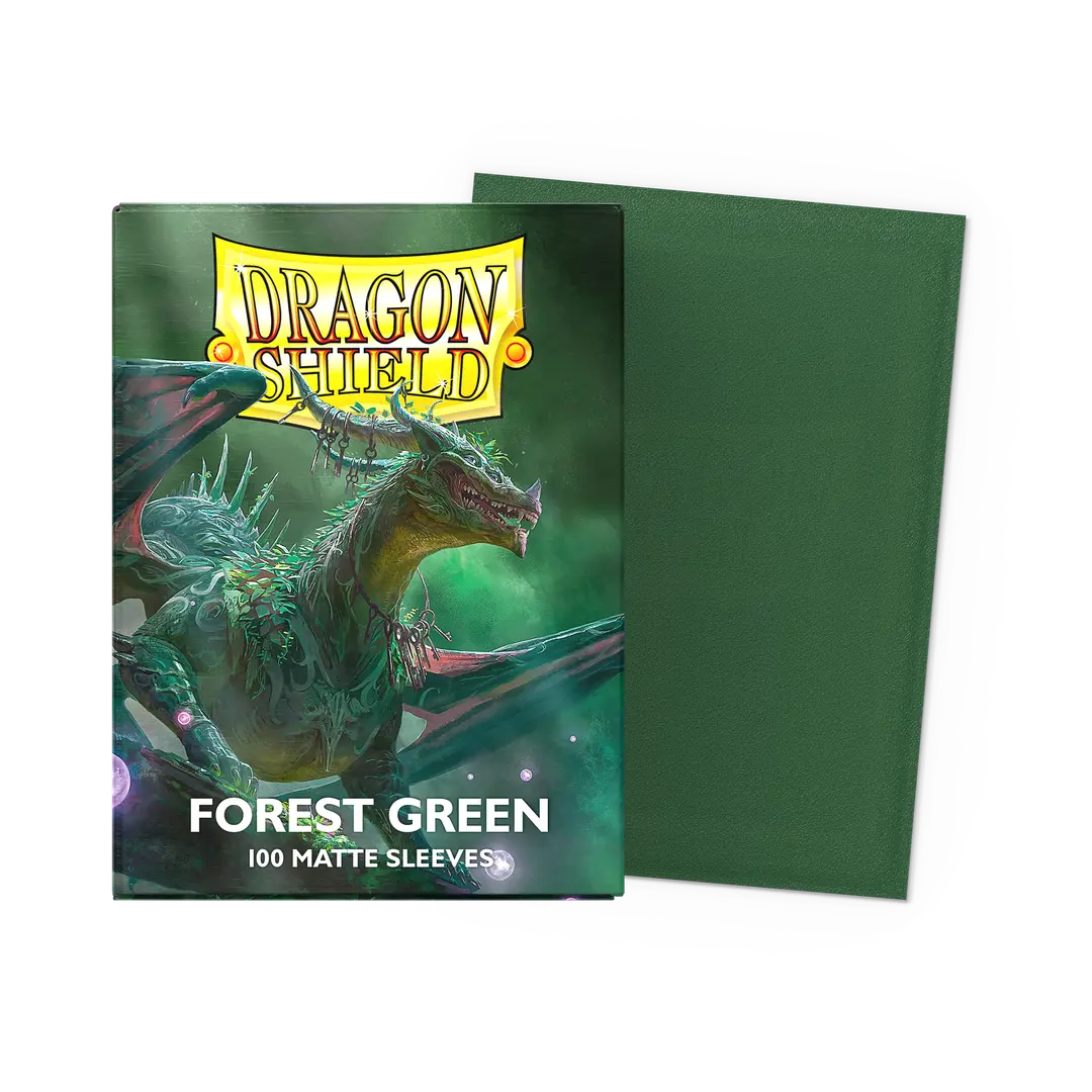 Dragon Shield - Matte Standard Sleeves - Forest Green (100-Pack) - Dragon Shield Card Sleeves