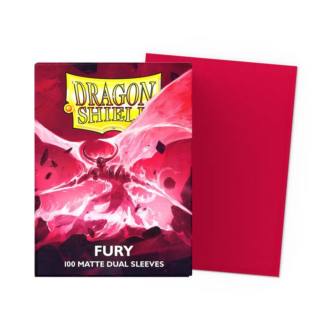 Dragon Shield - Dual Matte Standard Sleeves - Fury (100-Pack) - Dragon Shield Card Sleeves