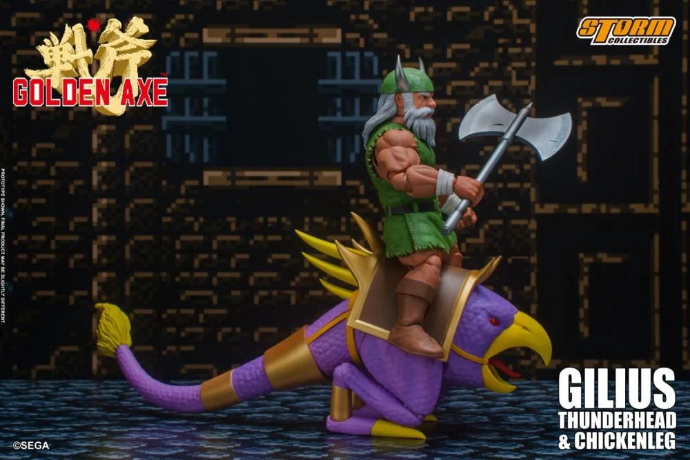 Storm Collectibles - Golden Axe Gilius Thunderhead & Chickenleg 1/12 Scale Action Figure Set - (OPEN BOX)