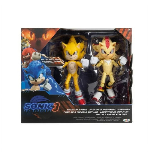 Sonic the Hedgehog 3 Light-Up Action Figure - 2pk