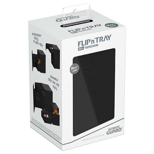 Deck Case: Flip´n´Tray 80+ Standard Size Monocolor - Black