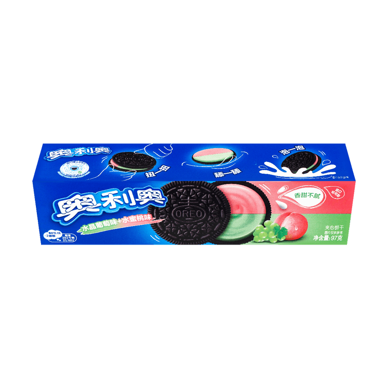 Oreo Crystal Grape Peach Biscuit 3.42oz
