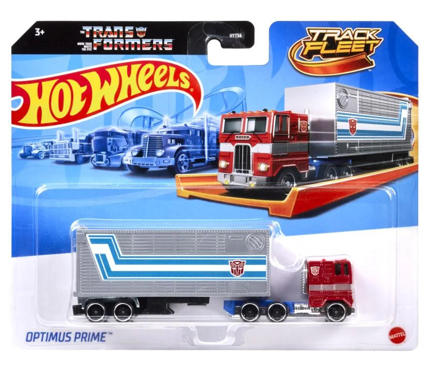 Transformers Hot Wheels Track Fleet Optimus Prime 1:64