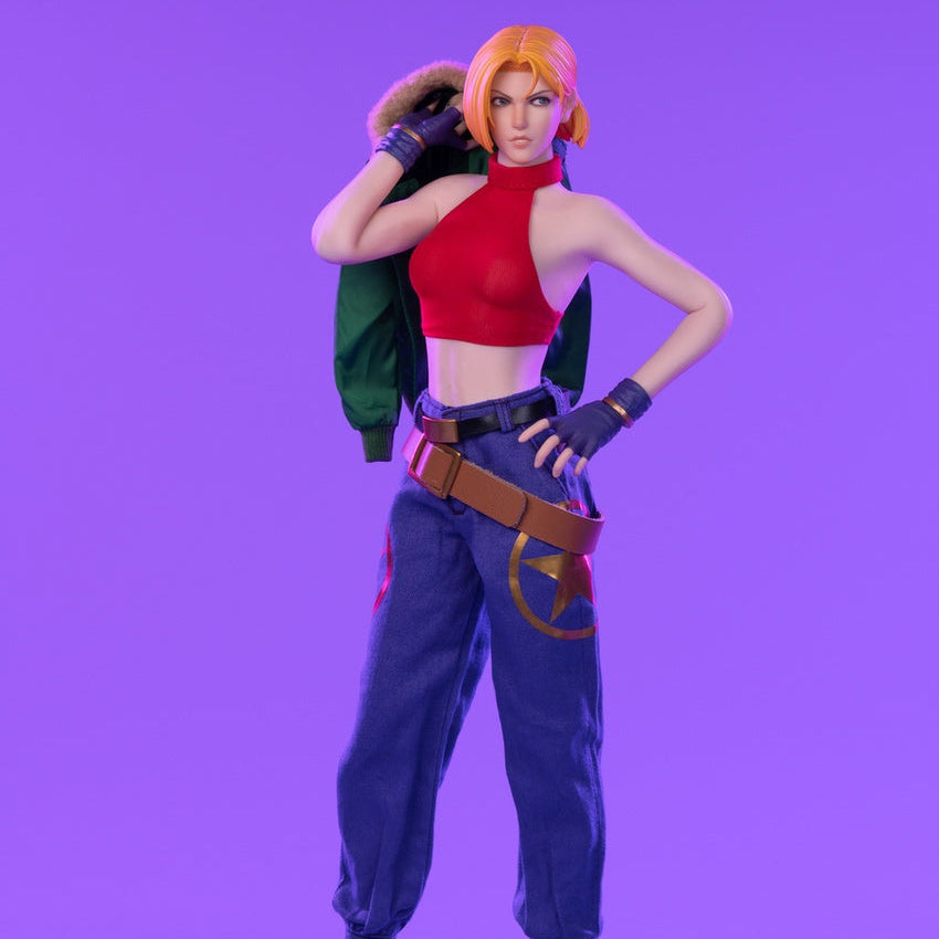 Tunshi Studio - The King Of Fighters'97 - Blue Mary Action Figure 1/6 (OPEN BOX)