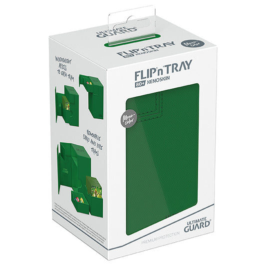 Deck Case: Flip´n´Tray 80+ Standard Size Monocolor - Green