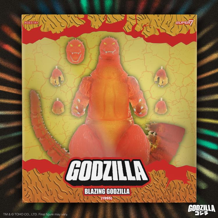 Godzilla vs. Destoroyah ULTIMATES! Blazing Godzilla (1200º Clear Orange) Action Figure