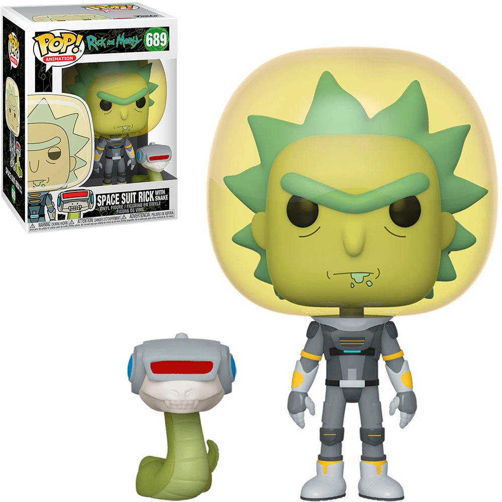 Funko Pop! Animation - Rick and Morty - Space Suit Rick with Snake - 689