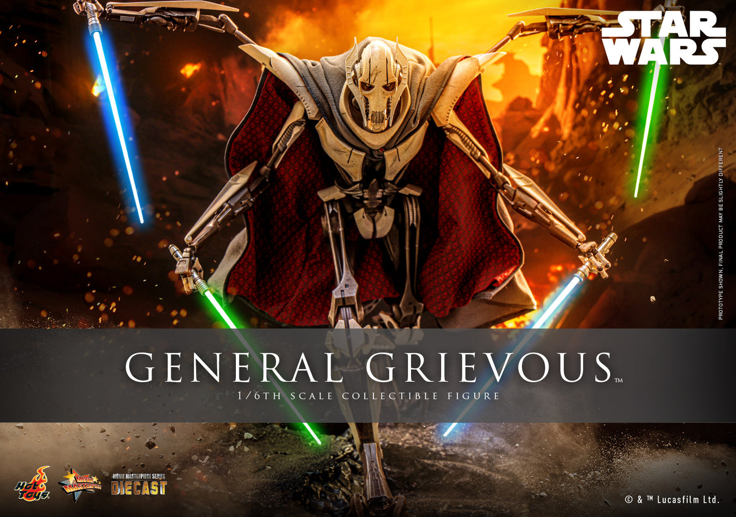 Hot Toys Star Wars - General Grievous™ - MMS760-D67 = 1/6th Scale Collectible Figure (IN STOCK)