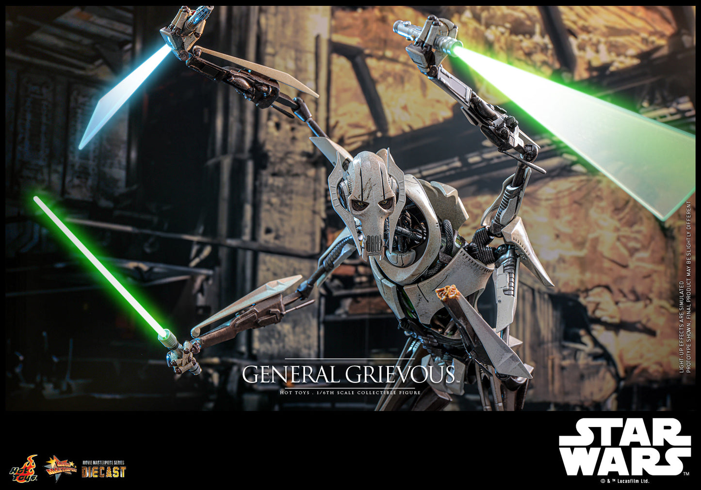 Hot Toys Star Wars - General Grievous™ - MMS760-D67 = 1/6th Scale Collectible Figure (IN STOCK)