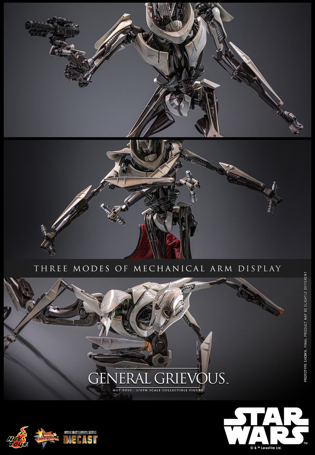 Hot Toys Star Wars - General Grievous™ - MMS760-D67 = 1/6th Scale Collectible Figure (IN STOCK)
