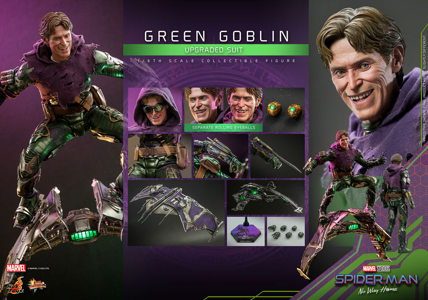 Hot Toys - GREEN GOBLIN (UPGRADED SUIT) - MMS674 - 1/6th Scale Collect ...