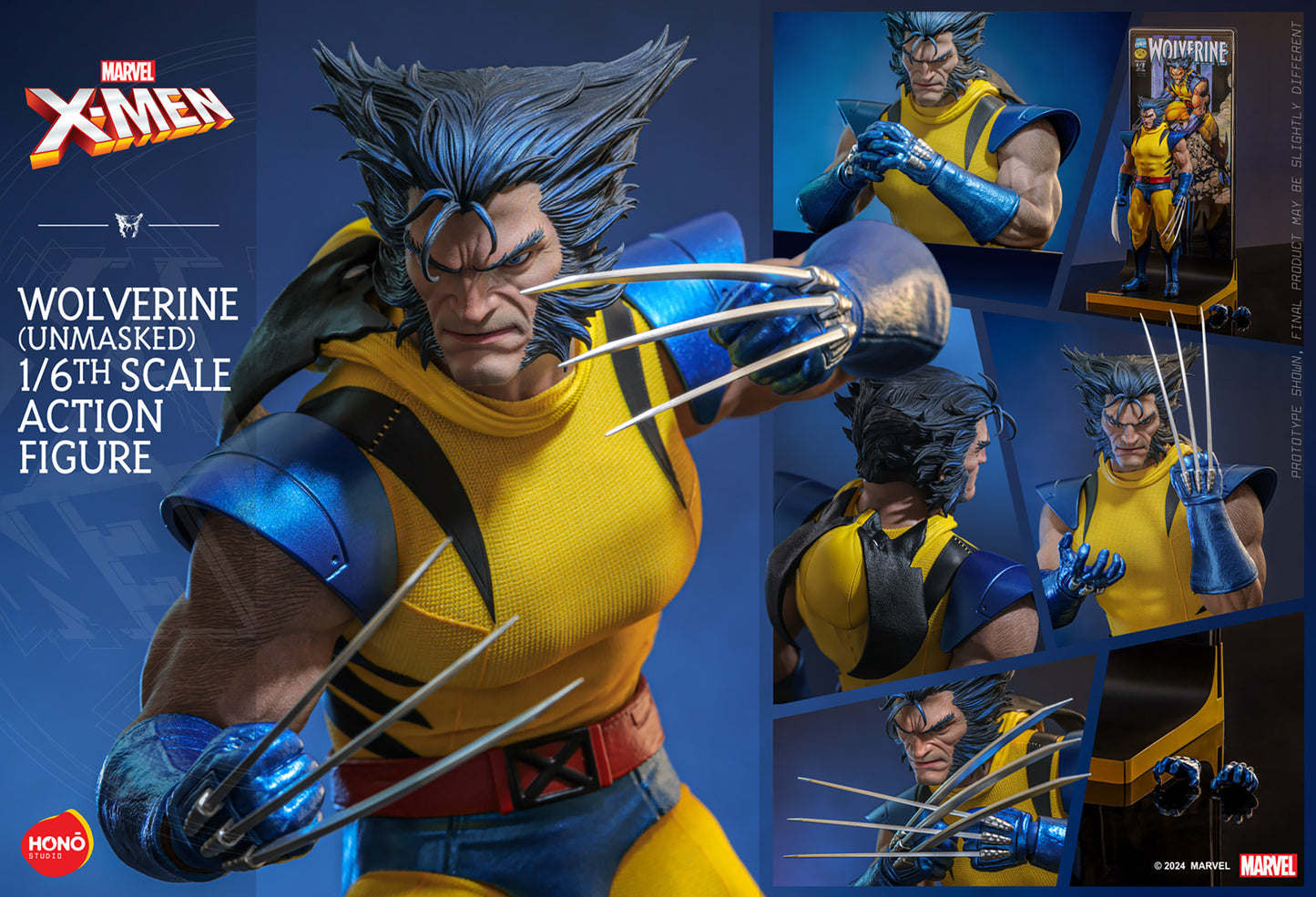 Hono Studios - Wolverine (Unmasked) - HS06 1:6th Collectible Figure