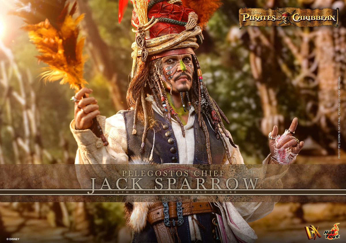 Hot Toys - Pelegostos Chief Jack Sparrow Sixth Scale Figure POTC: Dead Man's Chest - DX48