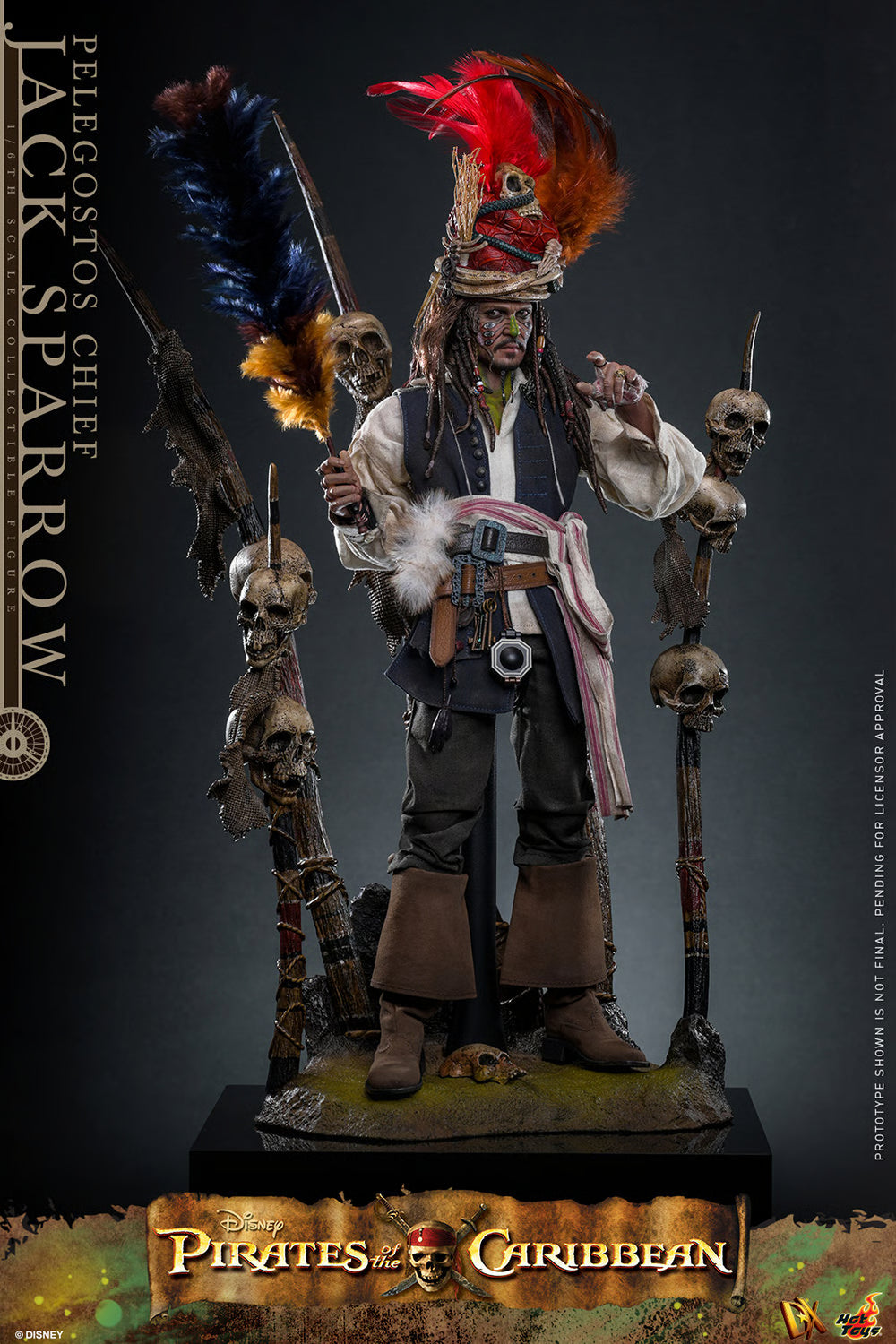 Hot Toys - Pelegostos Chief Jack Sparrow Sixth Scale Figure POTC: Dead Man's Chest - DX48