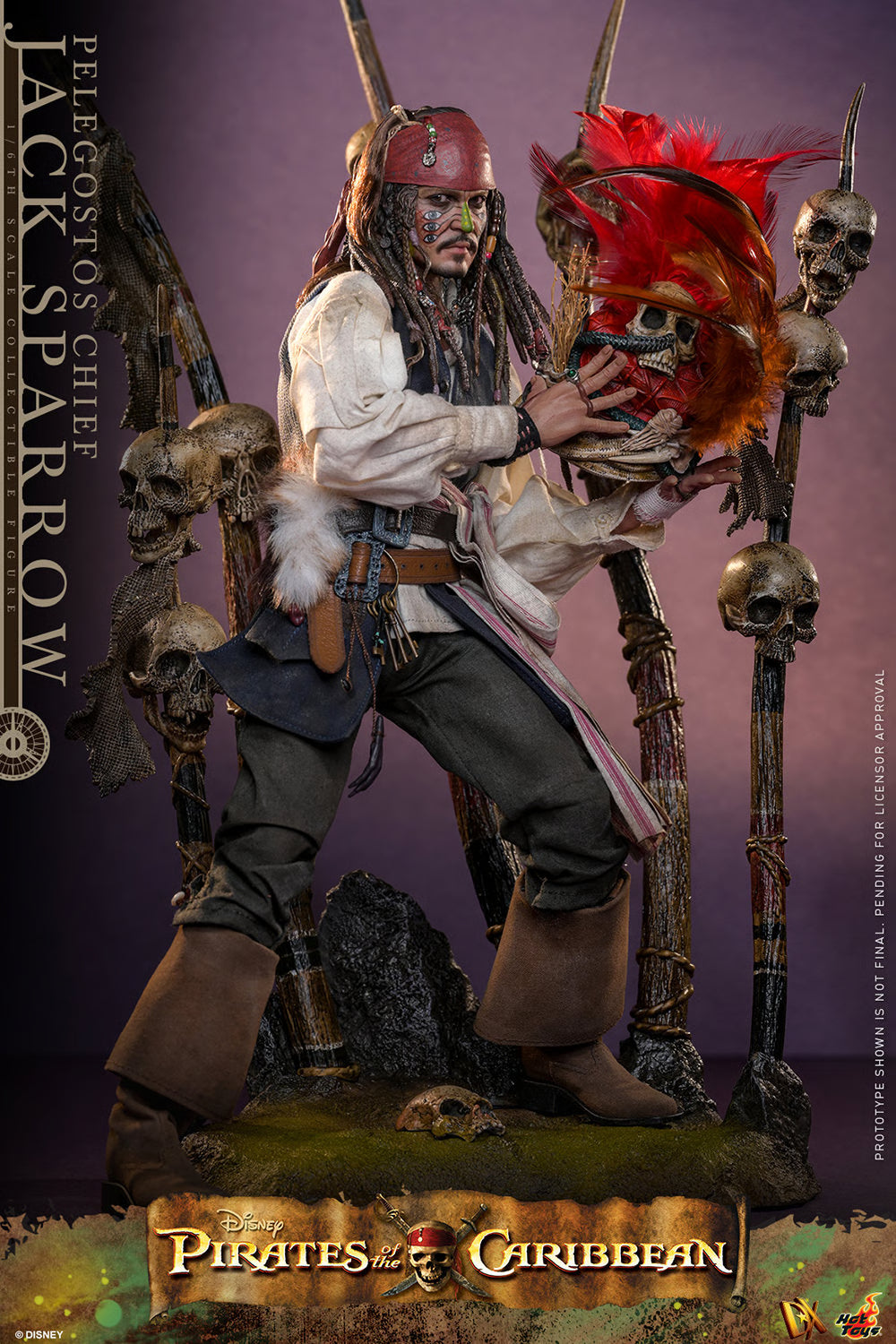 Hot Toys - Pelegostos Chief Jack Sparrow Sixth Scale Figure POTC: Dead Man's Chest - DX48