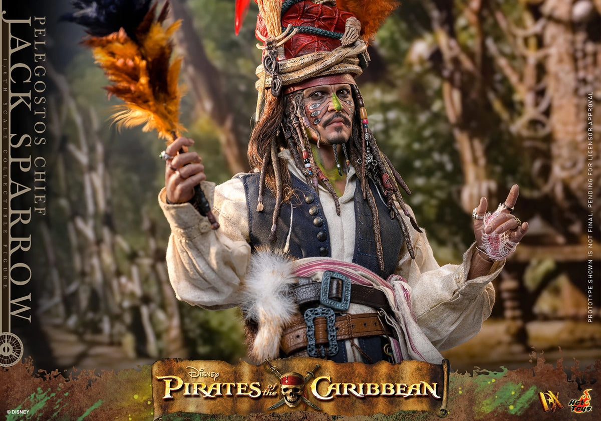 Hot Toys - Pelegostos Chief Jack Sparrow Sixth Scale Figure POTC: Dead Man's Chest - DX48