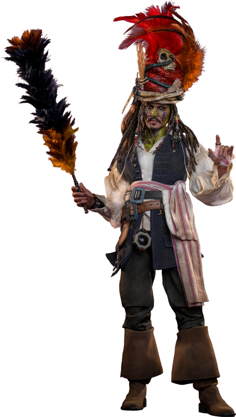 Hot Toys - Pelegostos Chief Jack Sparrow Sixth Scale Figure POTC: Dead Man's Chest - DX48