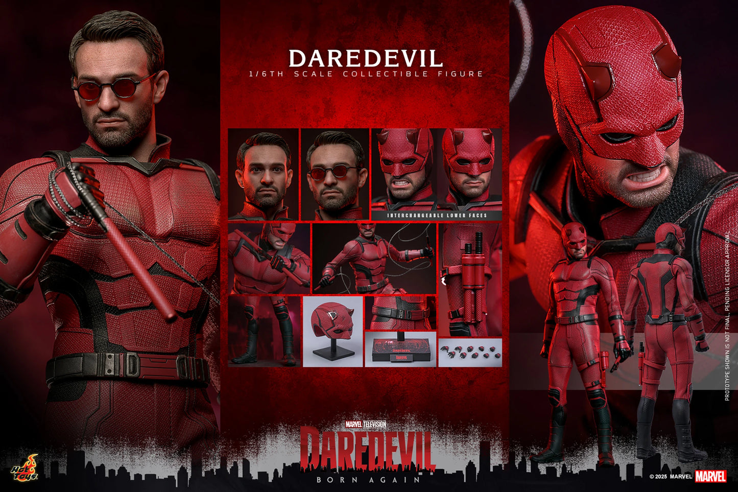 Hot Toys Marvel - Daredevil Born Again - Daredevil Sixth Scale Figure - TMS154