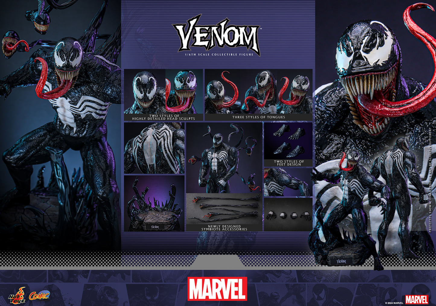 Hot Toys Venom Sixth Scale Figure Marvel Comics - CMS023 (IN STOCK)