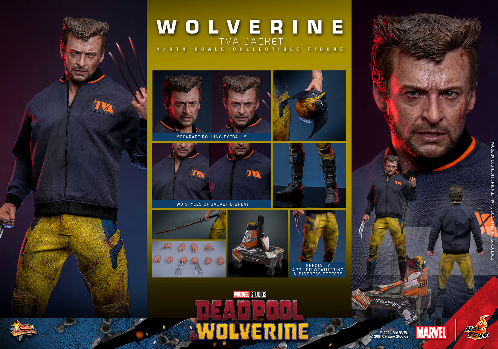 Hot Toys - Wolverine (TVA Jacket Version) 1:6 Scale Figure