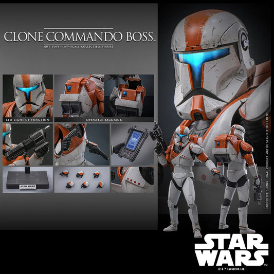 Hot Toys - Star Wars - Clone Cammando Boss TMS151 - Sideshow EXCLUSIVE - 1/6" Scale Figure