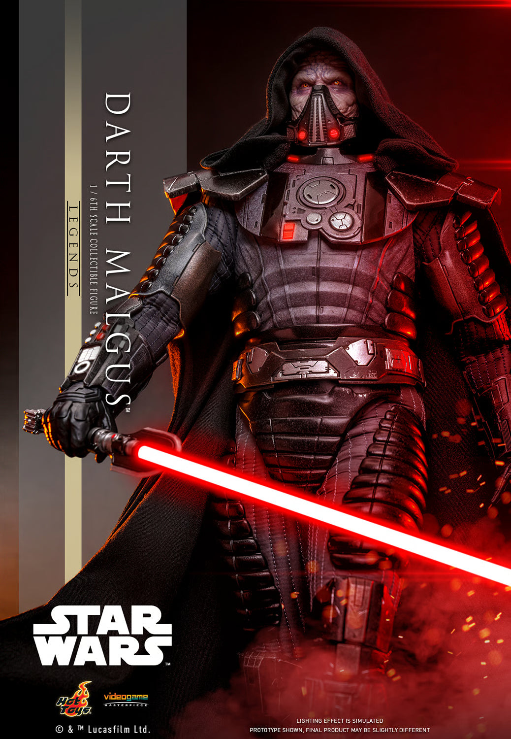 Hot Toys Star Wars - Darth Malgus Sixth Scale Figure - Video Game Masterpiece Series - VGM70
